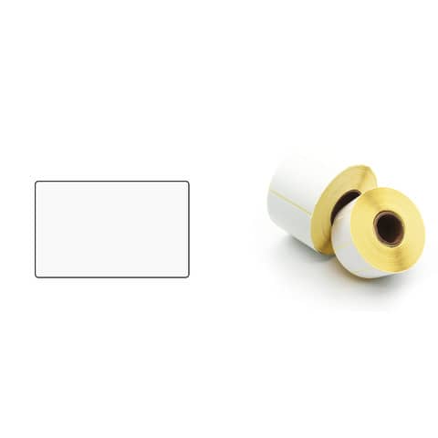 Etichette ad. in rotoli per stampanti trasf. termico diretto Printex 50x100 mm bianco permanente  500 pezzi - ETE50100
